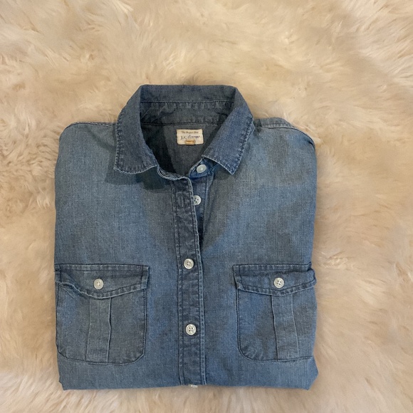 J Crew Factory Size XS Jean Shirt - Picture 1 of 6